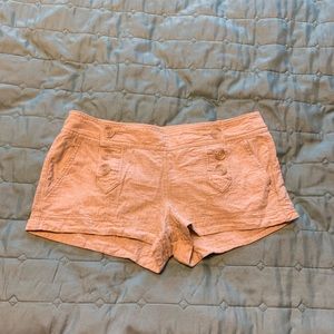 Express linen blend sailor shorts tan 2